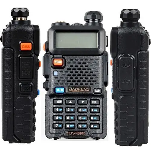 2 개 Baofeng UV-5R 듀얼 밴드 UHF/VHF 라디오 RF 5W 출력 새로운 버전 + 미국 재고