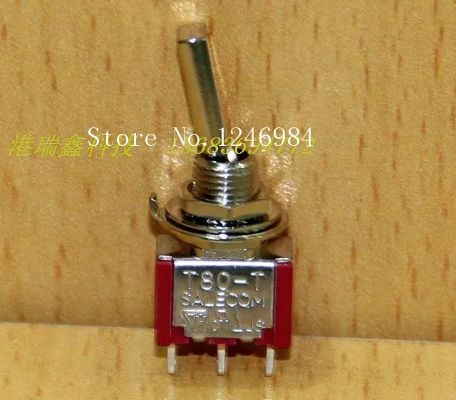 

[SA]Flying model aircraft two tranches T8013U single flat handle small toggle switch toggle switch M6.35 Taiwan SH T80-T--50pcs/