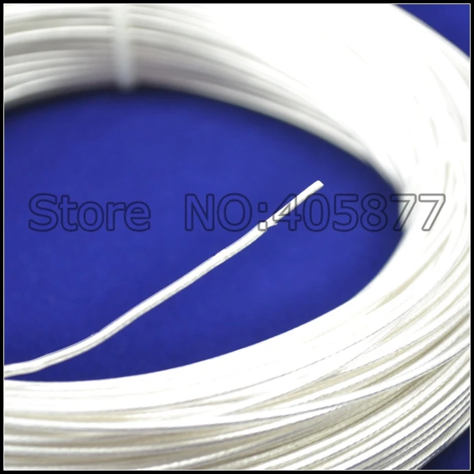 95m 0.30mm2 high purity silver plated 22AWG OCC  wire for audio DIY 0.23x7 strands