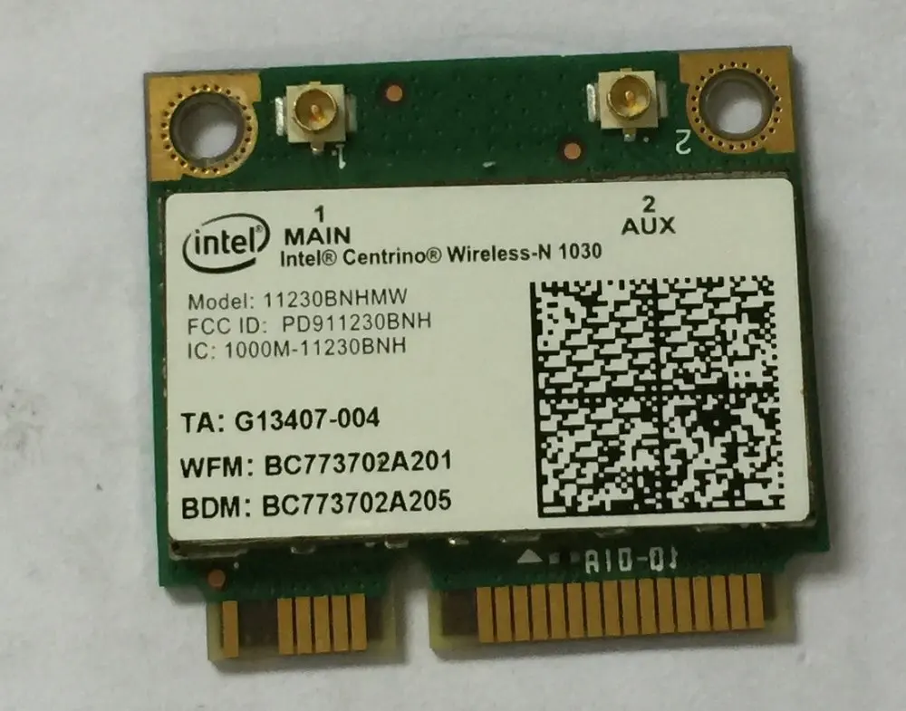 Intel Centrino Wireless-N 1030  11230BNHMW WiFi 150M + Bluetooth BT 3.0 Combo Card