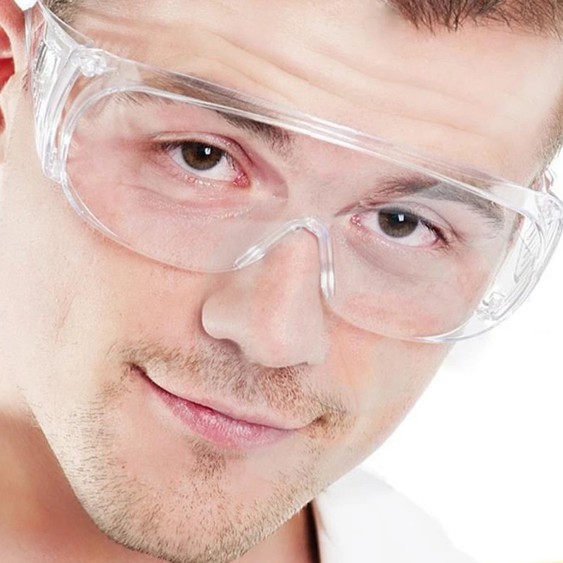 New Clear Vented Safety Goggles Eye Protection Protective Lab Anti Fog Glasses
