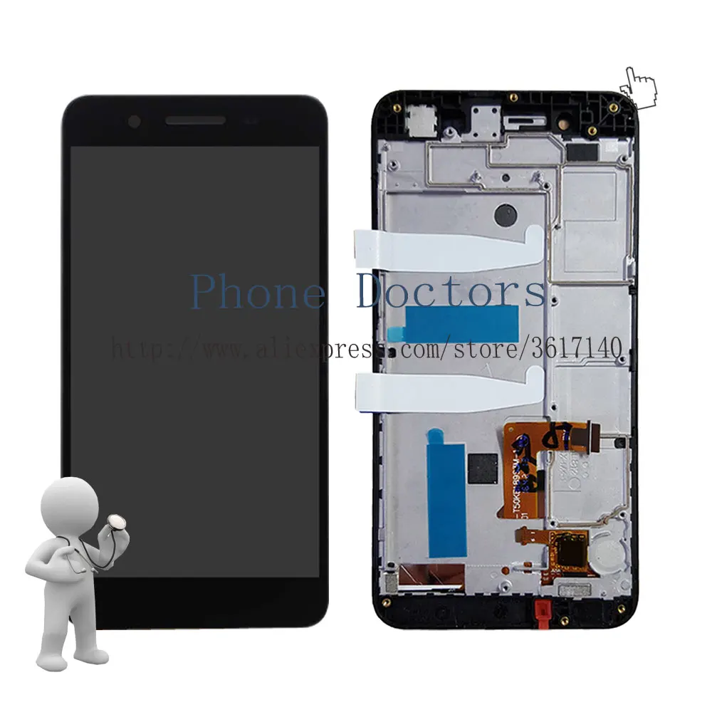 5.0'' New Full LCD DIsplay + Touch Screen Digitizer Assembly With Frame For Huawei Enjoy 5S GR3 TAG-L01 / L03 / L13 / L22 / L23