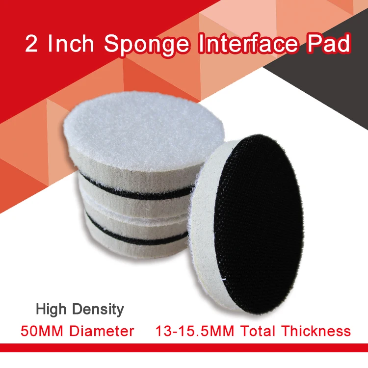 2 Inch 50MM Xốp Giao Diện Miếng Lót Đệm Miếng Lót Cho Sander Lưng Pad Đánh Bóng Năng Xay Công Cụ Phụ Kiện-Móc và Vòng Lặp