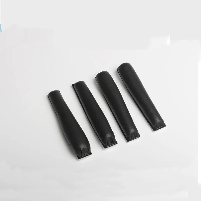 2 Stuks Soft Hoofdtelefoon Rits Hoofd Bam Spons Pads Voor Sennheiser PX100 PX200 PX80 Hoofddeksels Foam Headset Reparatie Vervanging Black