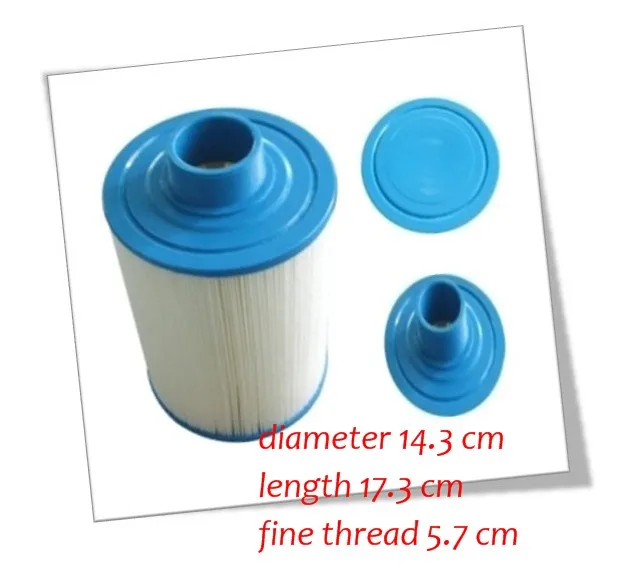 

filter for Jazzi pool 2011 version Cartridge filter, hot tub paper filter for chinese spas, 173mmx143mm,57mm MPT thread