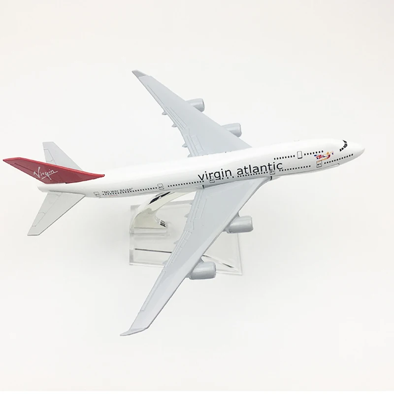 Virgin Atlantic Aeroplane model Boeing 747 airplane 16CM Metal alloy diecast 1:400 airplane model toy for children Free shipping