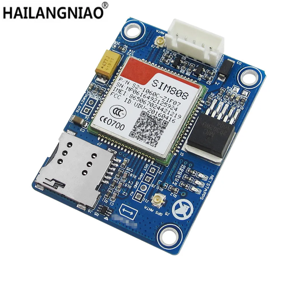 1PCS 100% new SIM808 instead of SIM908 module GSM GPRS GPS Development Board IPX SMA