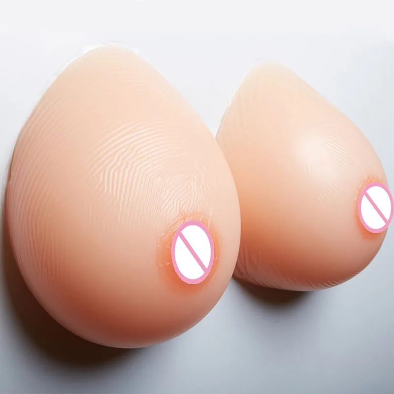 

1600g/pair EE cup large transgender fake breast for men transsexual gathered hot silicone rubber boobs