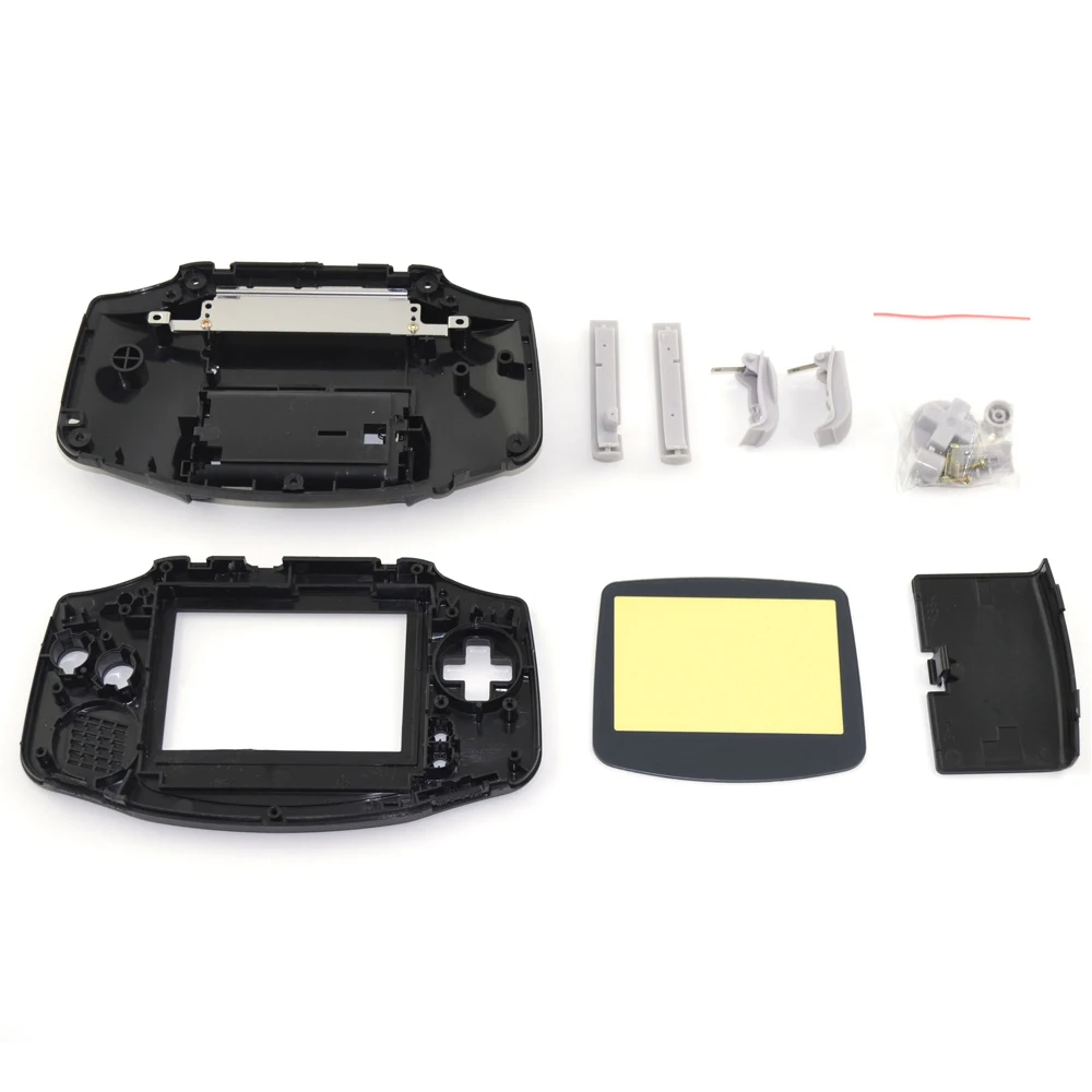 2 قطعة من البلاستيك استبدال قذيفة ل Gameboy مقدما ل GBA وحدة التحكم لون شفاف الإسكان غطاء شاشة