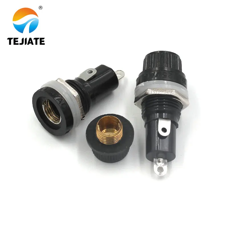 5 Pz/lotto fusibile di Vetro supporto di 5X20MM 6X30mm primavera cintura fusibile di clip/scatola BLX-A
