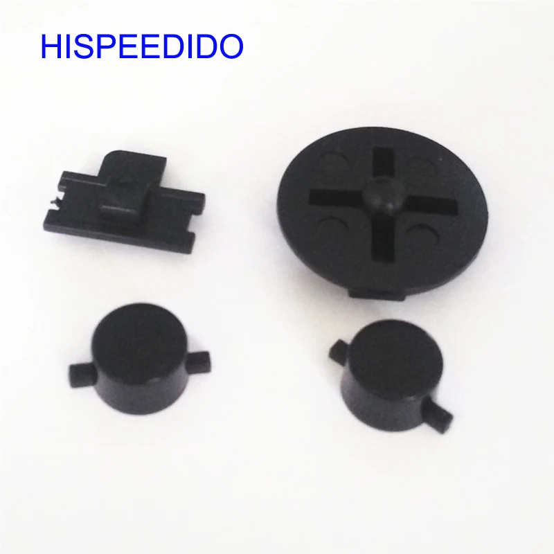HISPEEDIDO-أزرار خلفية أو بيضاء لـ Gameboy ، لوحة مفاتيح كلاسيكية GB لـ GBO DMG ، DIY لـ Gameboy A B ، أزرار D-pad