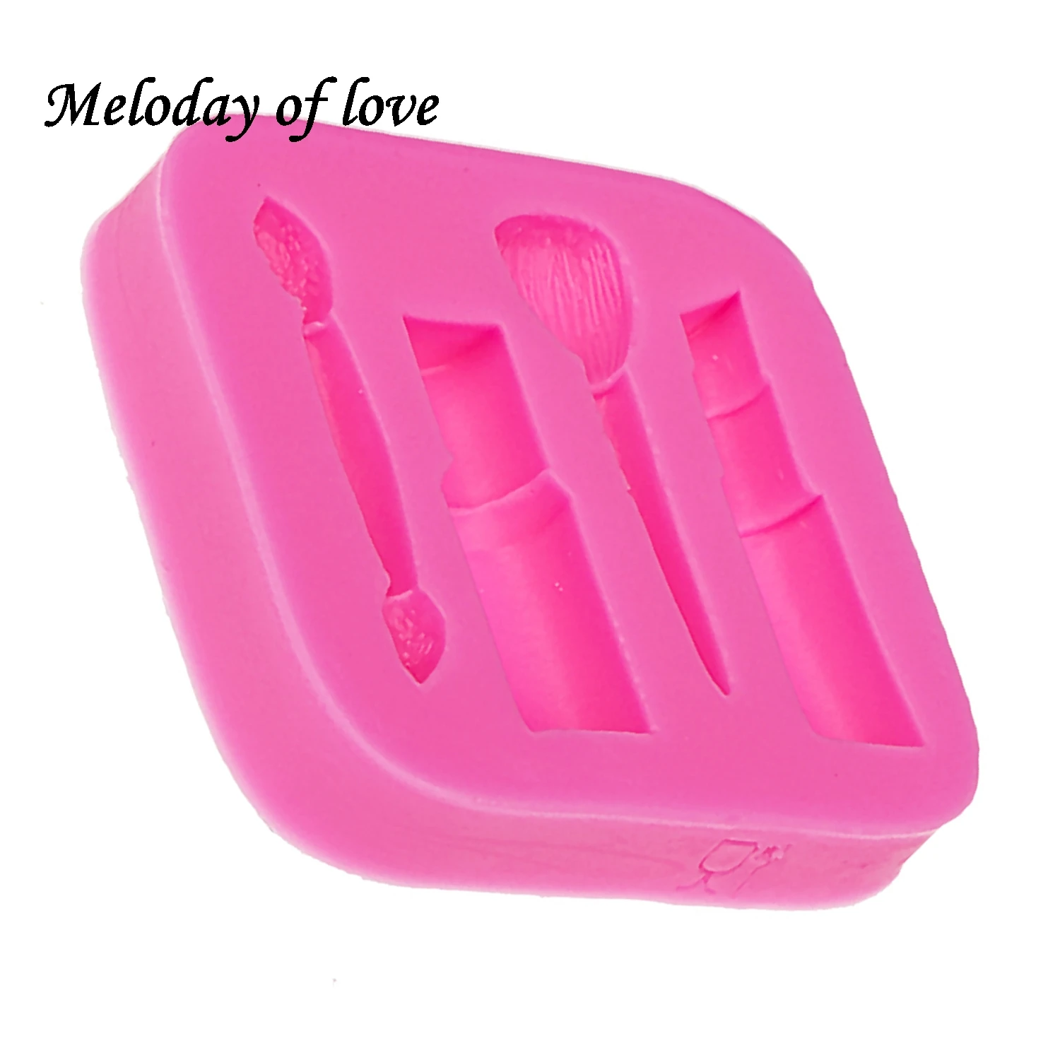 Makeup tools lipstick nail polish chocolate Party DIY fondant cake decorating tools silicone mold dessert moulds T0075