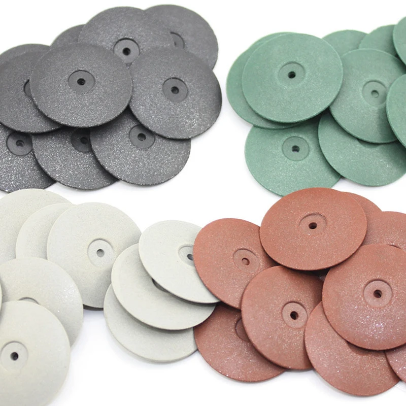 40pcs/set Dental Rubber Polishing wheels Disc Jewelry Rotary Tool Metal Polisher Mixed 22*3.5mm