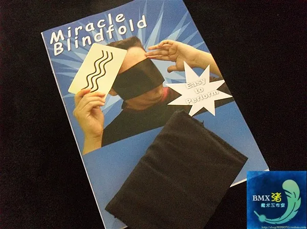 1pcs Miracle Blindfold see through blindfoldclose up street stage props Magic Tricks mentalismo juegos de magia 83147