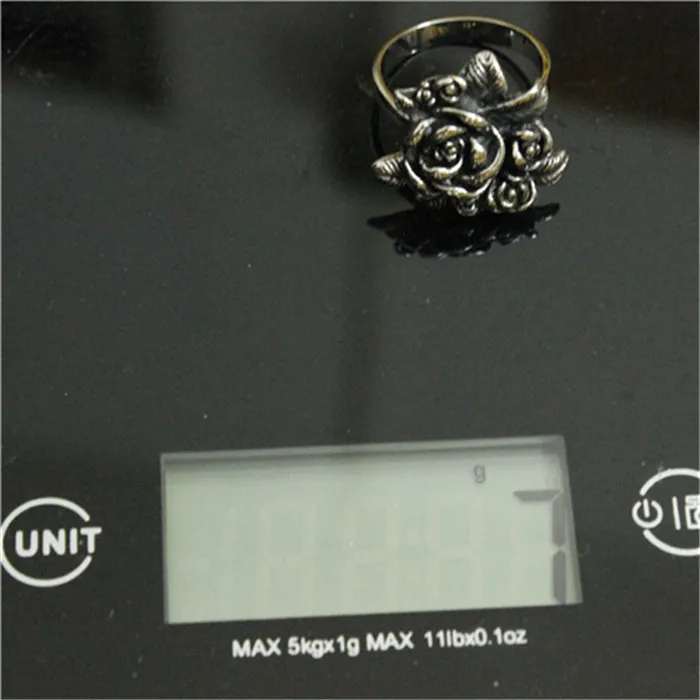 1pc New Arrival Rose Flower Ring 316L Stainless Steel Man Boy Fashion Cool Design Lover Rose Ring