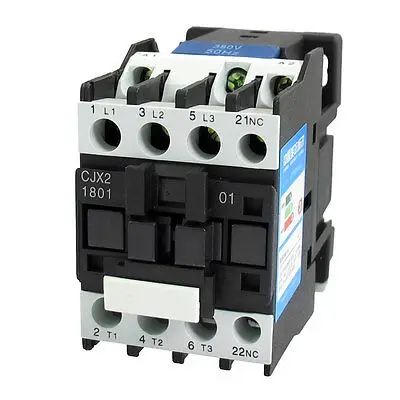 

660V 32A 3 Phase 3P 1NC AC Contactor DIN Rail Mount 380V Coil CJX2-1801