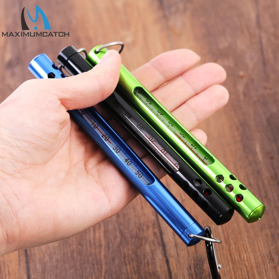 Maximumcatch Fishing Water Thermometer with Stainless Steel Case Celsius and Fahrenheit Degree Temperature Fishing Tackle Tool