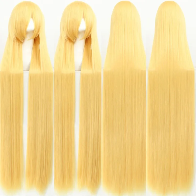 150CM Long Straight Wig Anime Cartoon Character Cosplay 700g Full And Thick Hair Extensions Men Women Universal Wigs