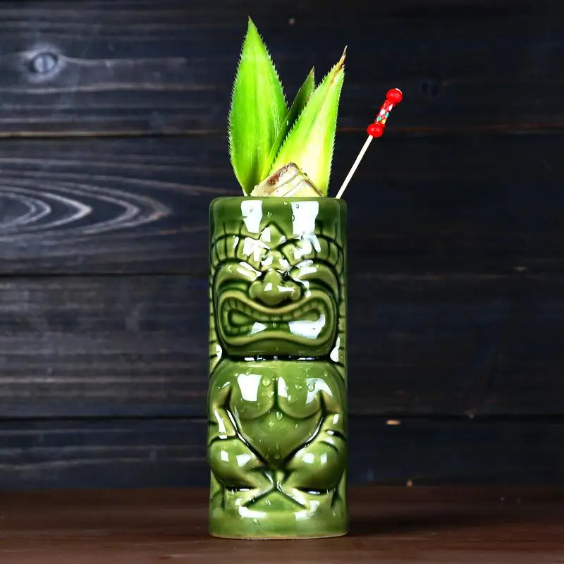 Hawaii Tiki Mugs Cocktail Cup Beer Beverage Mug Wine Mug Ceramic Tiki Mugs