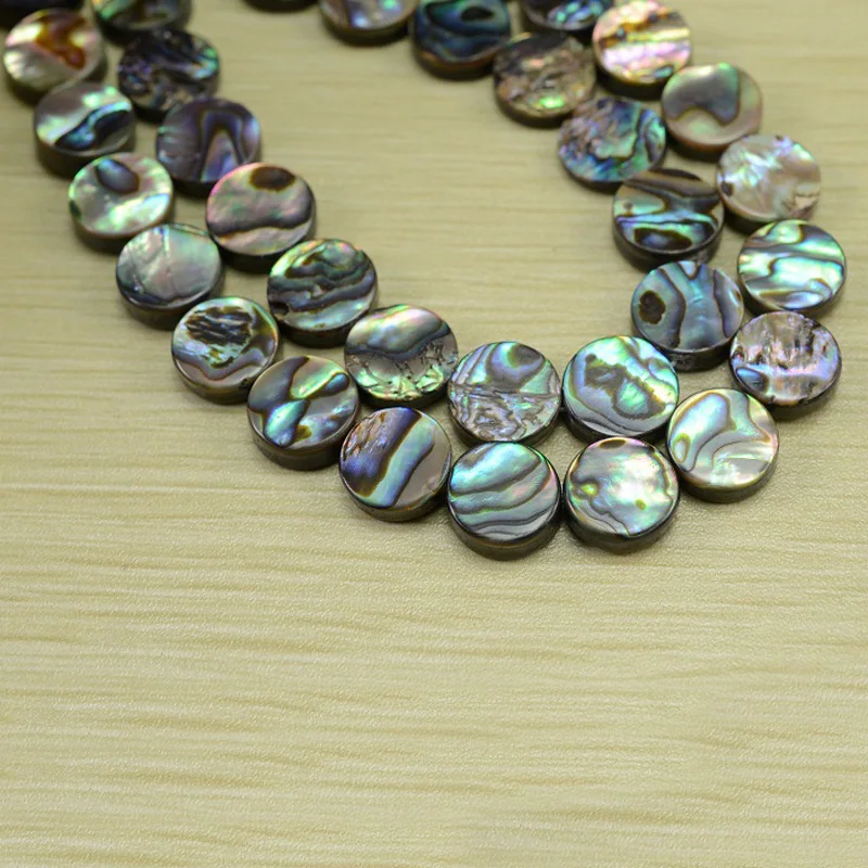 10Pcs/Pack 6-18mm Peacock Blue Abalone Pearl Shell Beads Nature Sea Shell Beads For Jewelry Making Diy Bracelets Jewelry Finding