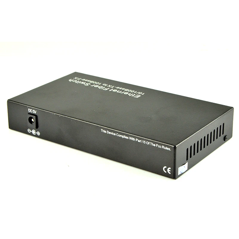 10/100Base-TX to 100Base-FX Fast Media Ethernet Converter 2 CH*SC 2 CH*RJ45 Media Converter SC Ethernet Optical Transceiver