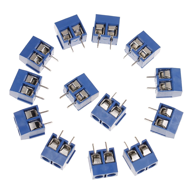 20pcs/lot 5.08mm Pitch Connectors Terminals Blocks 2 Pin Plug-in Screw Terminal Block Connector