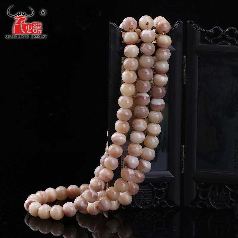 10PCS Natural blood camel bone Tibetan apple round beads DIY accessories. Hole 1.5mm