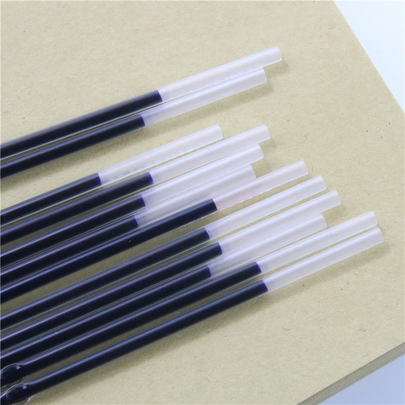 10 Pcs 0.7mm Ballpoint Pen Refill Black Red Blue 3 Colors Office Supplies Escolar Writing Pen High Quality Mb Roller Pen