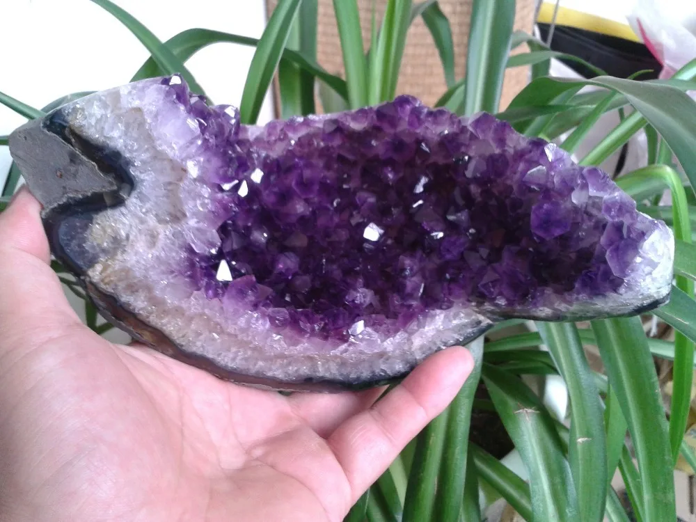 1135g NATURAL Uruguay Deep AMETHYST QUARTZ Crystal CLUSTER Specimen