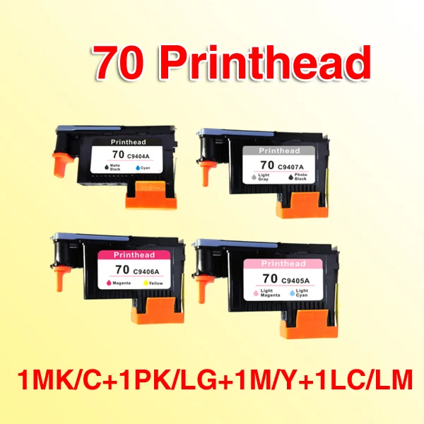 4pcs compatible for hp 70 printhead compatible for Designjet Z2100 Z5200 Z3100 Z3200 printhead