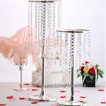 

New style Wholesale Fashion Tall Crystal And Decoration Wedding Column Pillar Pedestal Flower Stand senyu0342