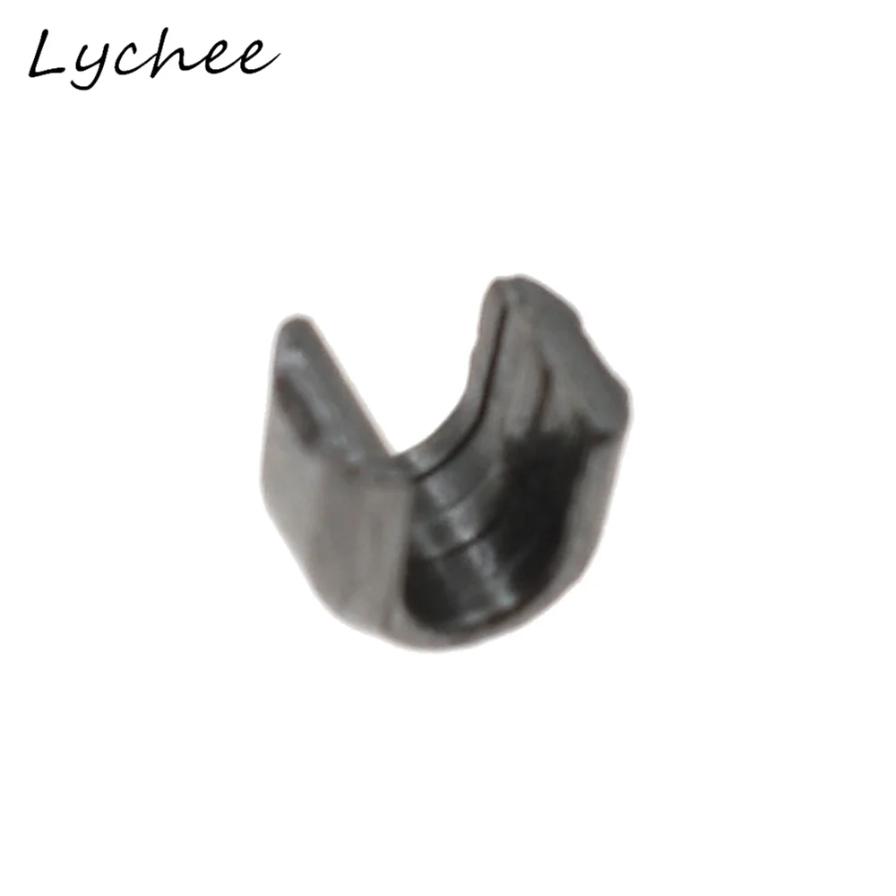 Lychee 150pcs 5# High Quality U Shaped Metal Zipper Up Stopper DIY Sewing Craft Clothes Pants Zipper Accessories