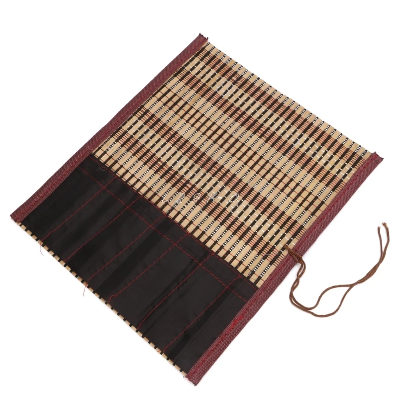Painting Brush Holder Bamboo Rolling Bag Calligraphy Pen Case Curtain Pack image 5