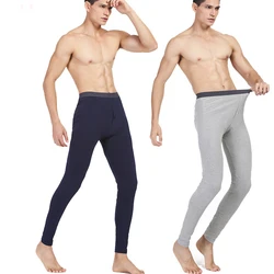 Plus Size L-3XL Elastic Warm  Long Johns Men's thermal Underwear Brand Male Winter Lycra Or Cotton Thermo underwear Button