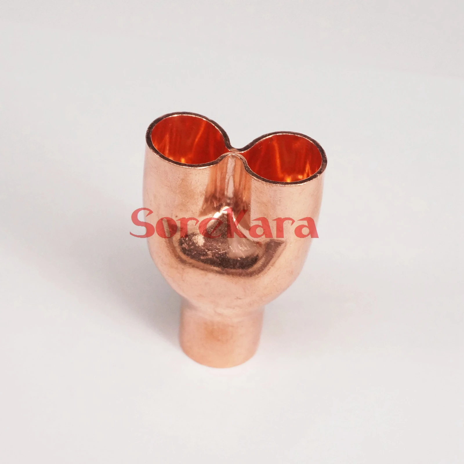 Inner Diameter 16mm Copper End Feed Equal Y-type 3 Way Pipe Fitting Plumbing for water oil