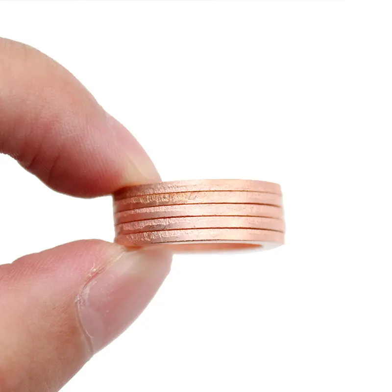 10Pcs DIN7603 M6 M8 M9 M10 M12 M14 M16 M18 M20 T3 ORing Gasket Sealing Ring Copper Washer Boat Crush Washer Flat Seal Fitting-.-