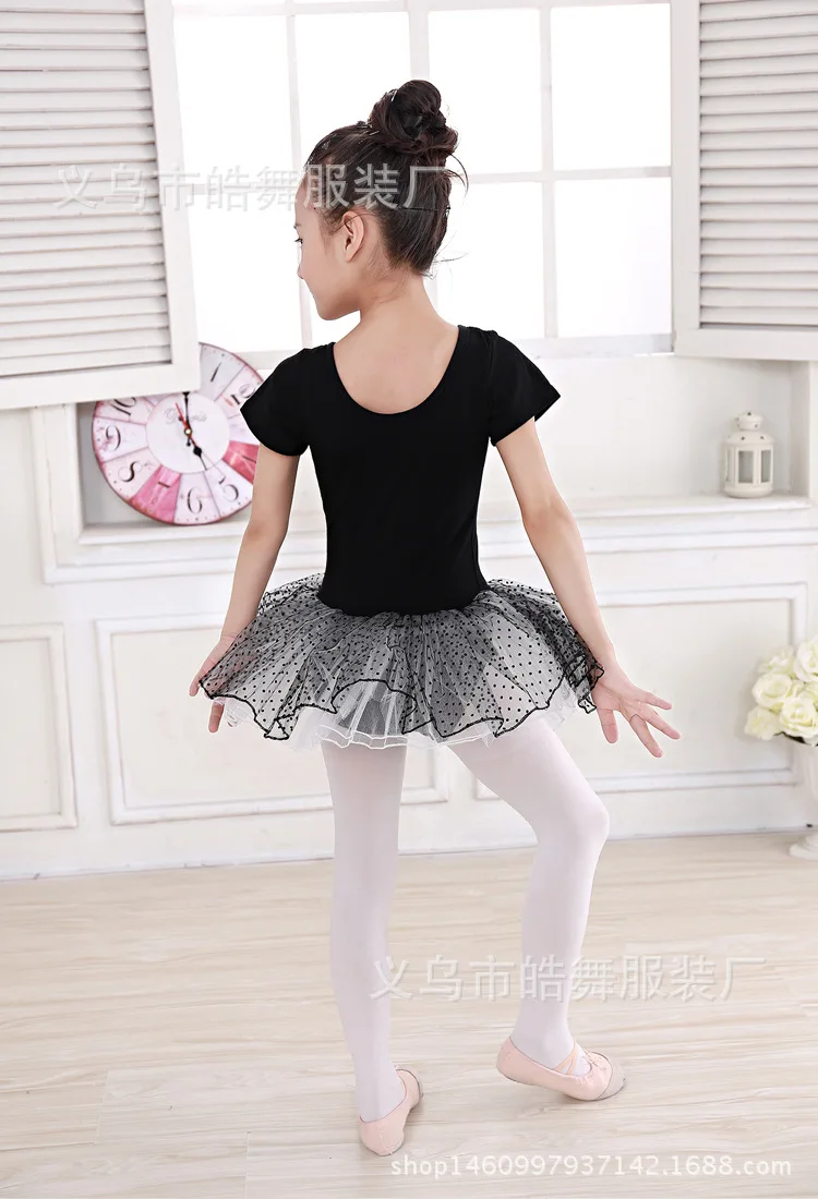 Trẻ em của Ba Lê Dancing Suit Trẻ Em Khiêu Vũ Thực Hành Đồng Phục Cô Gái Ngắn Tay Áo Trang Phục Khiêu Vũ Latin Phù Hợp Với Giai Đoạn B-5637