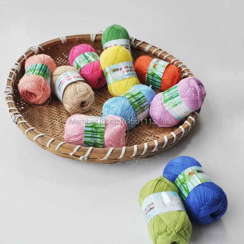 

Free Shipping 300g(50g*6pcs) Bamboo Milk Silk Modal Thin Yarn For Hand Knitting And Crochet Knitted By 2.5mm Needles