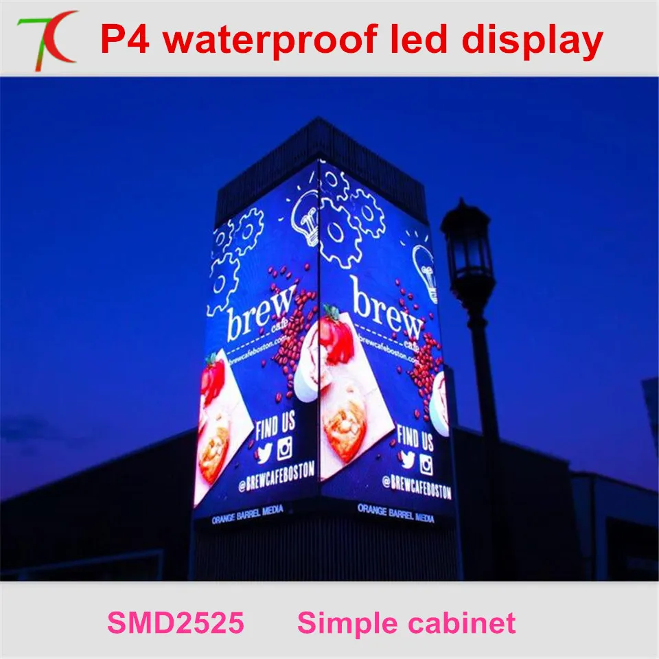 Free Installation method of P4 outdoor full color led video wall for advertising