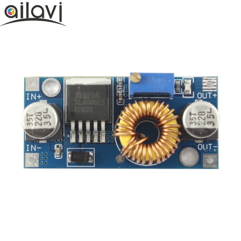 XL4005 High Power DC-DC Adjustable Power Buck Module 5V-32V To 1V-30V 5A High Efficiency Power Supply Converter Board