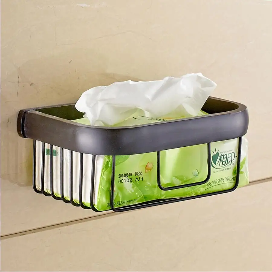 Paper Holder Wall Mounted Total Brass Gold Bathroom Basket Holder Bathroom Paper Roll holder Bathroom Accessories