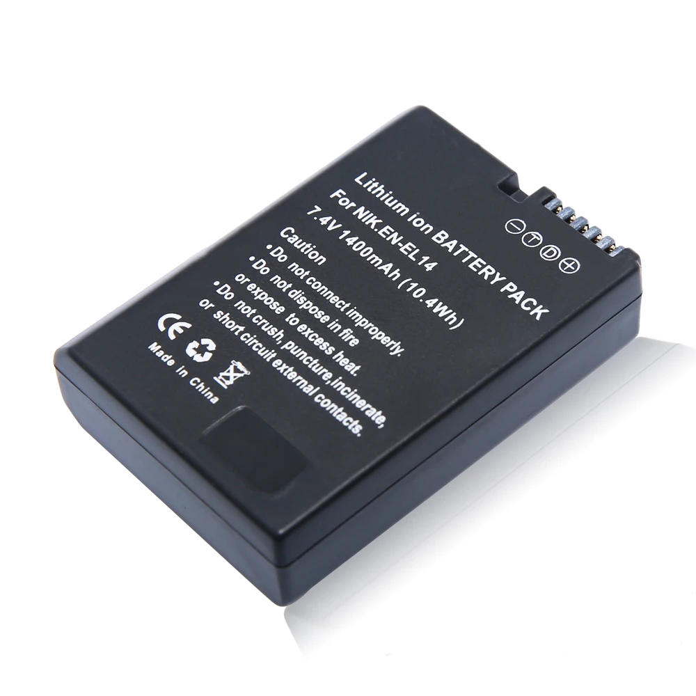 Fullcod EN-EL14 EL14 EN-EL14a Camera Battery For Nikon D5200 5100/3100/3200 P7100 ENEL14 ,EN EL14 For Nikon