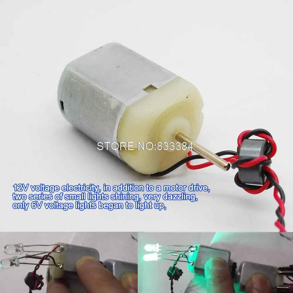 2pcs Mabuchi PC280SA 16W 12-24V DC motor Strong magnetic dual axis diy generator