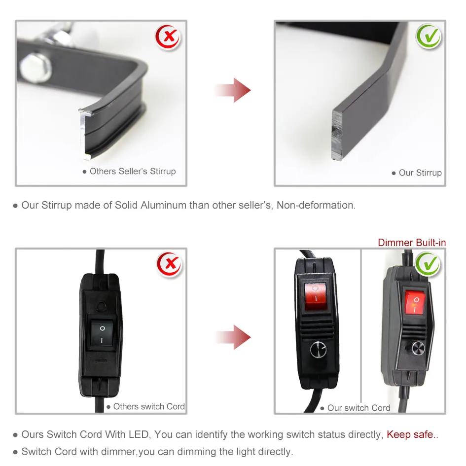 لمبة من التنجستن اللامعة معتمة من ALUMOTECH مدمجة بأبعاد 300wX2 + 650WX2 لمبة من التنجستن الفايرسنل لتصوير الفيديو وتصوير التصوير بالاستوديو مصباح لإضاءة الكاميرا