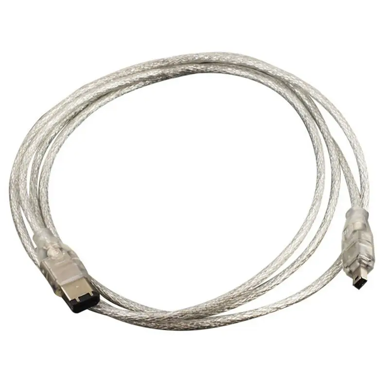 1.5m/5ft  Firewire IEEE 1394A 4 Pin to 6 Pin Male to Male Lead DV Out Cable Adapter