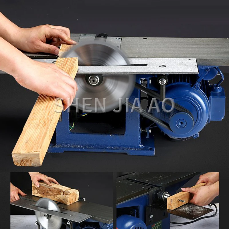 MB150 Multi-function Electric Workbench Woodworking Machinery Electric Planer Flat Planing Table Woodworking Saw Machine 220V