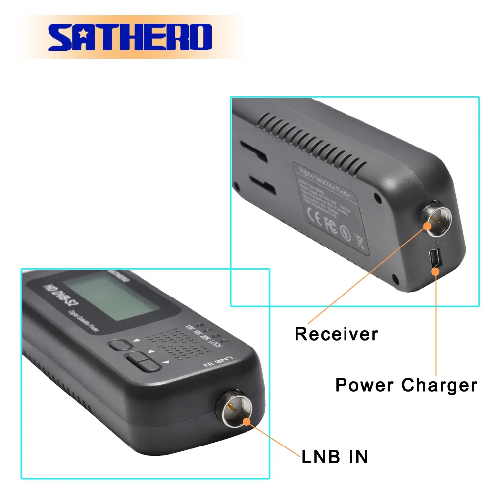 Signal Finder Sathero NEW SH-100HD DVB S2 digital Satellite Finder Portable satelite finder meters free sat programs