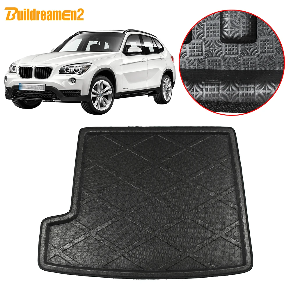 Buildreamen2 For BMW X1 E84 Car Rear Cargo Trunk Mat Tray Boot Liner Floor Carpet Protector Pad 2010 2011 2012 2013 2014 2015