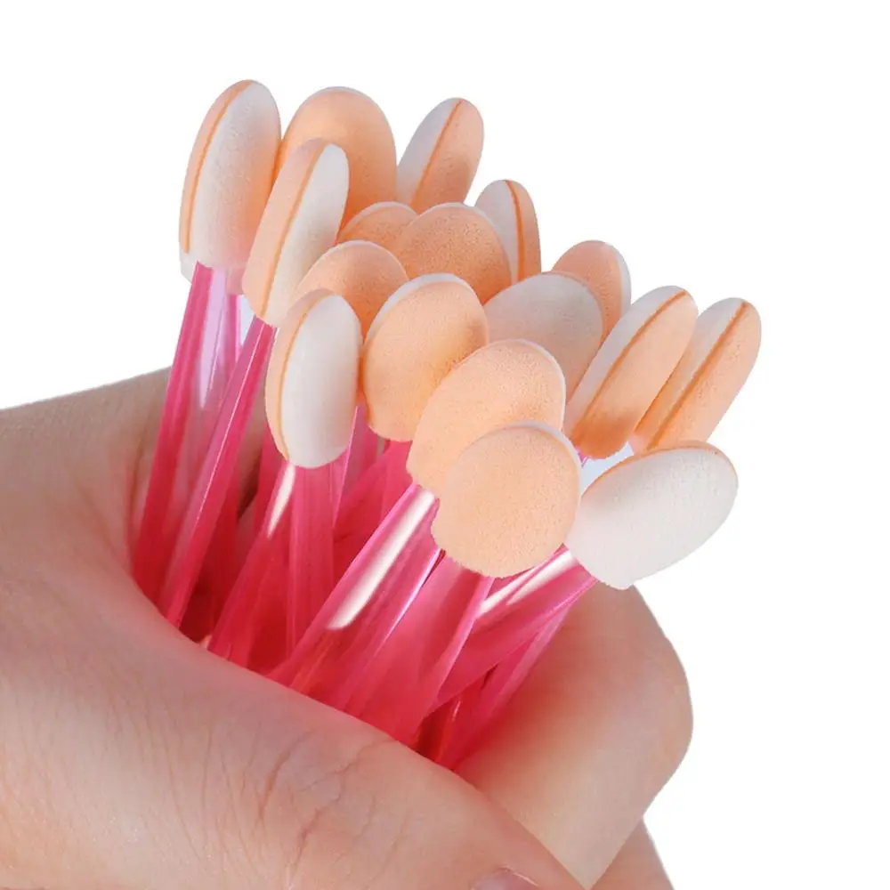 500pcs Eye Shadow Applicator Disposable Double Sides Eyeshadow Stick Sponge Brush Makeup Powder Eye Shadow Brushes