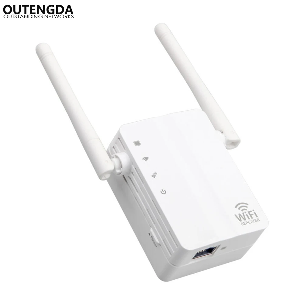 Wireless WiFi Repeater 300Mbps Network AP Router Dual Antennas Repetidor Wifi Signal Amplifier Extender 802.11n/b/g with WPS